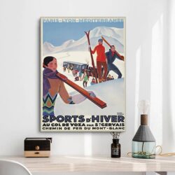 vintage wintersport poster
