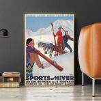 vintage wintersport poster