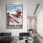 vintage wintersport poster