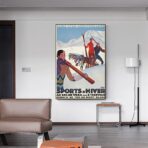 vintage wintersport poster