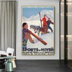 vintage wintersport poster