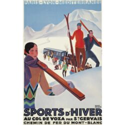 vintage wintersport poster