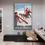 vintage wintersport poster