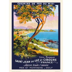 vintage poster st jean de luz 1