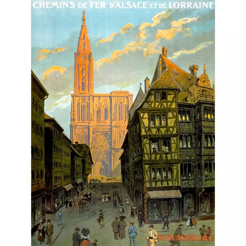vintage poster strassburg vintage poster strassburg