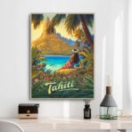 vintage poster tahiti 1
