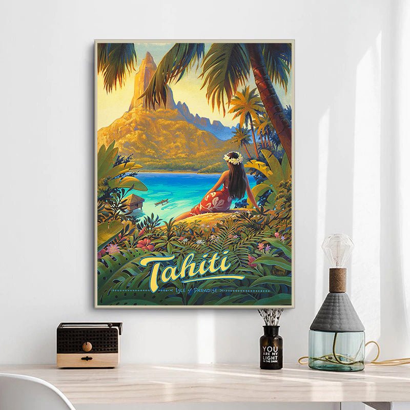 vintage poster tahiti 1