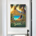 vintage poster tahiti 1