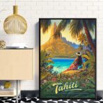 vintage poster tahiti 1