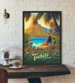vintage poster tahiti 1