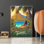 vintage poster tahiti 1
