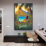 vintage poster tahiti 1