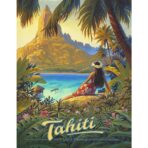vintage poster tahiti 1