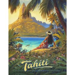 vintage poster tahiti 1