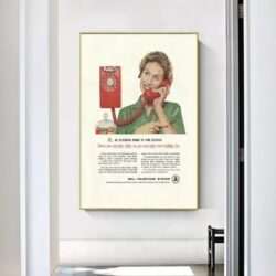vintage telefonplakat