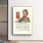 vintage telefonplakat