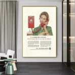 vintage telefonplakat