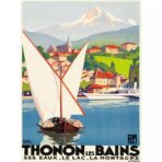 vintage poster thonon 1