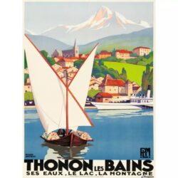 vintage poster thonon 1