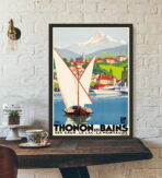 vintage poster thonon 1