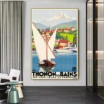 vintage poster thonon 1