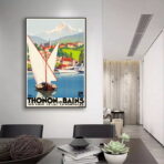 vintage poster thonon 1