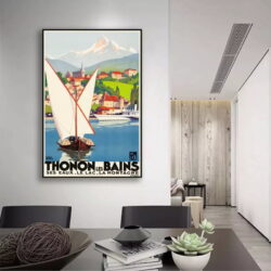 vintage poster thonon 1