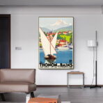 vintage poster thonon 1