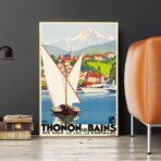 vintage poster thonon 1