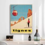 vintage poster tignes 1