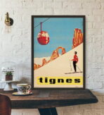 vintage poster tignes 1