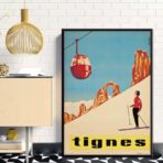 vintage poster tignes 1
