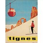 vintage poster tignes 1
