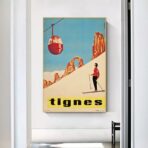 vintage poster tignes 1