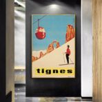 vintage poster tignes 1