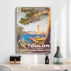 vintage poster toulon 1