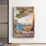 vintage poster toulon 1