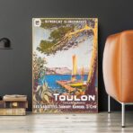 vintage poster toulon 1