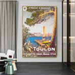 vintage poster toulon 1