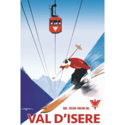 vintage poster val disere 1