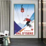 vintage poster val disere 1