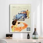 vintage volkswagen poster 1