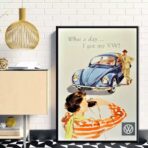 vintage volkswagen poster 1