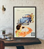 vintage volkswagen poster 1