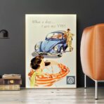 vintage volkswagen poster 1