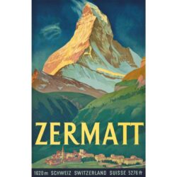 vintage poster zermatt 1