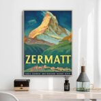 vintage poster zermatt 1