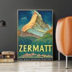 vintage poster zermatt 1