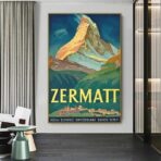 vintage poster zermatt 1