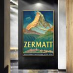 vintage poster zermatt 1
